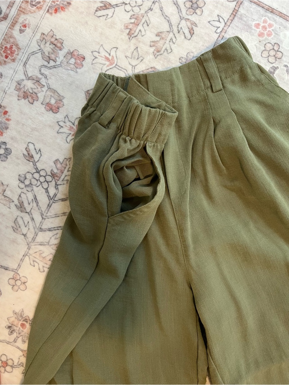 HALARA Olive Green Wide Leg Pants - Picture 3 of 4
